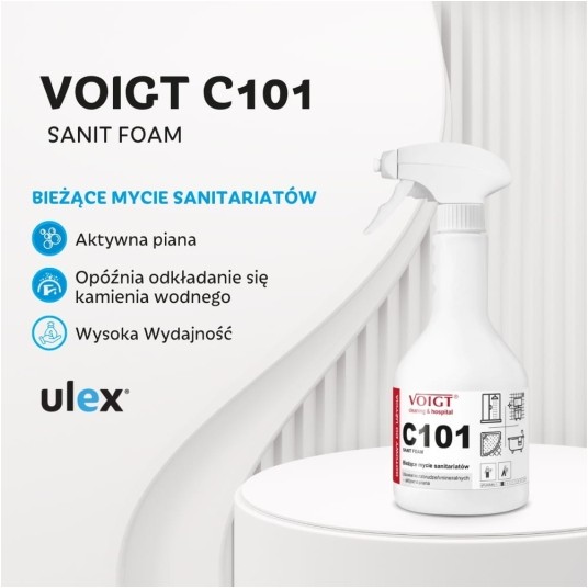C 101 Sanit Foam - do łazienki - aktywna piana 600 ml -zdjęcie numer 2