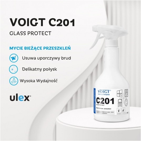C 201 Glass Protect - do szyb i luster - płyn 600 ml -zdjęcie numer 2