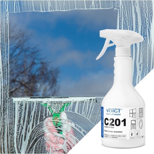 C 201 Glass Protect - do szyb i luster - płyn 600 ml -zdjęcie numer 3