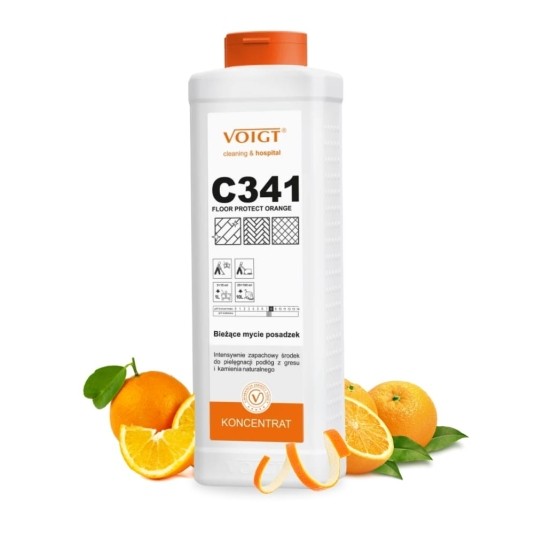 C 341 Floor Protect Orange - płyn do podłóg - koncentrat 1 l -zdjęcie numer 1