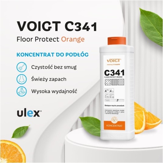 C 341 Floor Protect Orange - płyn do podłóg - koncentrat 1 l -zdjęcie numer 2