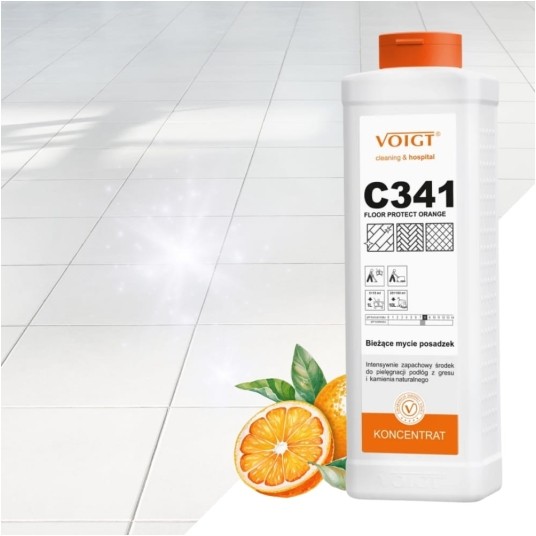 C 341 Floor Protect Orange - płyn do podłóg - koncentrat 1 l -zdjęcie numer 3