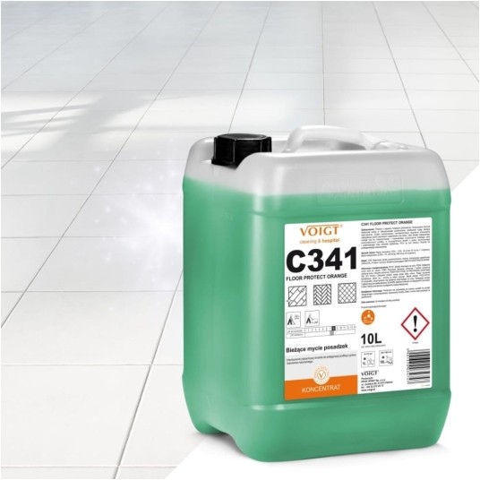 C 341 Floor Protect Orange - płyn do podłóg - koncentrat 10 l -zdjęcie numer 3