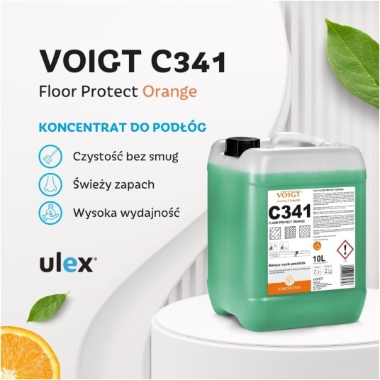 C 341 Floor Protect Orange - płyn do podłóg - koncentrat 10 l -zdjęcie numer 2