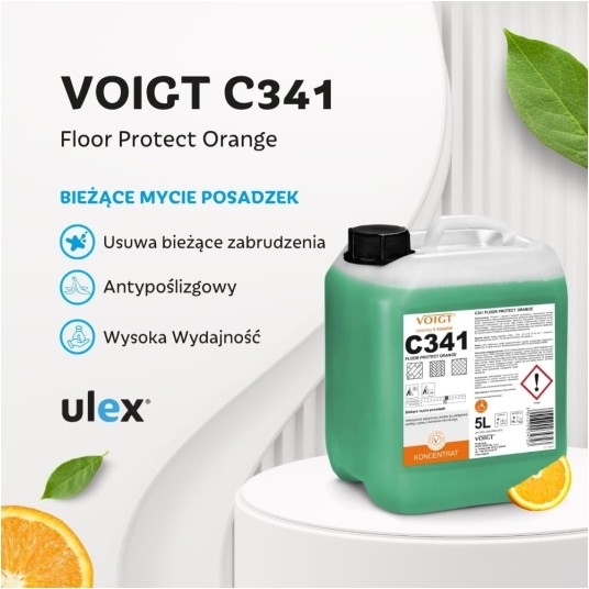 C 341 Floor Protect Orange - płyn do podłóg - koncentrat 5 l -zdjęcie numer 2