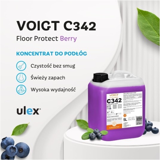 C 342 Floor Protect Berry - płyn do podłóg - koncentrat 5 l -zdjęcie numer 2