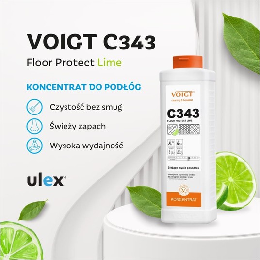 C 343 Floor Protect Lime - płyn do podłóg - koncentrat 1 l -zdjęcie numer 2