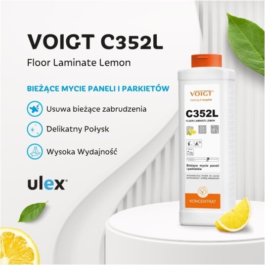 C 352L Floor Laminate Lemon - płyn do paneli i parkietów - koncentrat 1 l -zdjęcie numer 2