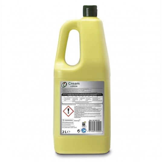 CIF Professional Cream Lemon - mleczko do czyszczenia - cytrynowe - 2 l -zdjęcie numer 4