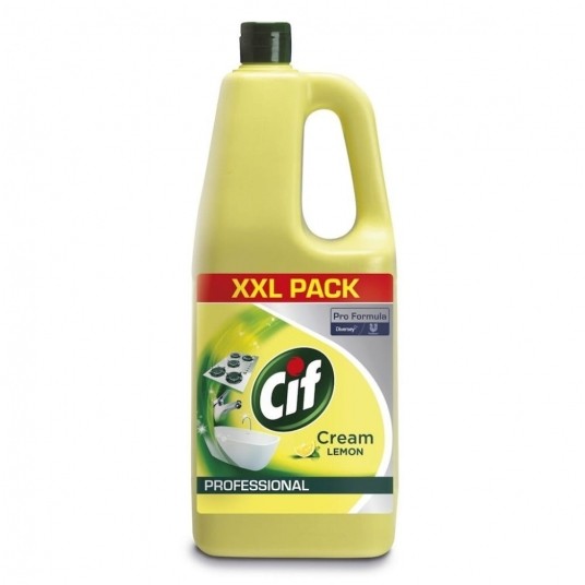 CIF Professional Cream Lemon - mleczko do czyszczenia - cytrynowe - 2 l -zdjęcie numer 1