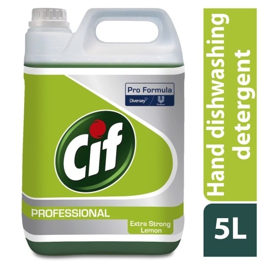 CIF Professional Extra Strong - płyn do naczyń cytrynowy - 5 l -zdjęcie numer 2