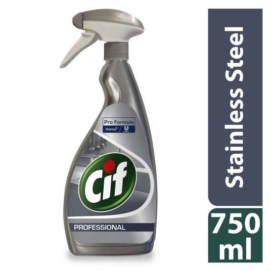 CIF Professional Stainless Steel - do stali nierdzewnej i szkła - 750 ml -zdjęcie numer 3