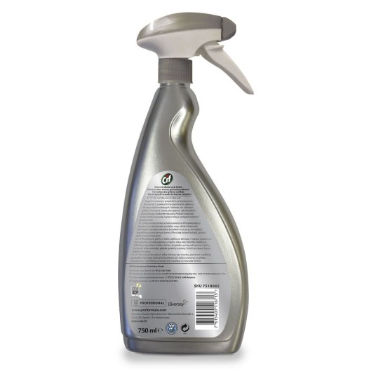 CIF Professional Stainless Steel - do stali nierdzewnej i szkła - 750 ml -zdjęcie numer 4