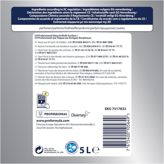 CIF Professional Window - płyn do szyb i luster - 5 l -zdjęcie numer 3