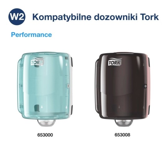 Czyściwo papierowe Tork 130033 - Centerfeed maxi - białe - 264 m - 2 rolki - system W1/W2 -zdjęcie numer 4