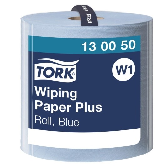 Czyściwo papierowe Tork 130050 - niebieskie - 510 m - 1 rolka - system W1 -zdjęcie numer 1