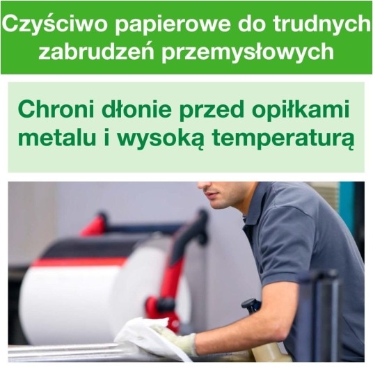 Czyściwo papierowe Tork 130080 - niebieskie - 255 m - 1 rolka - system W1 -zdjęcie numer 5