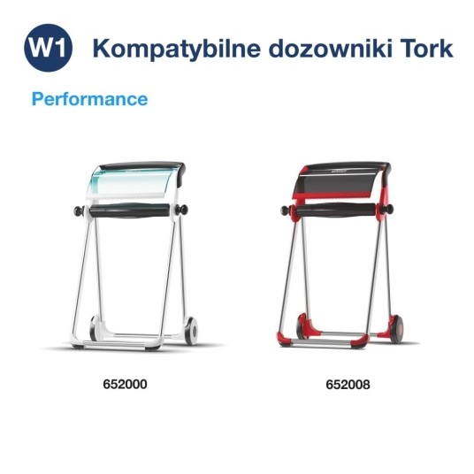 Czyściwo papierowe Tork 130081 - Centerfeed maxi - niebieskie - 119 m - 2 rolki - system W1/W2 -zdjęcie numer 6
