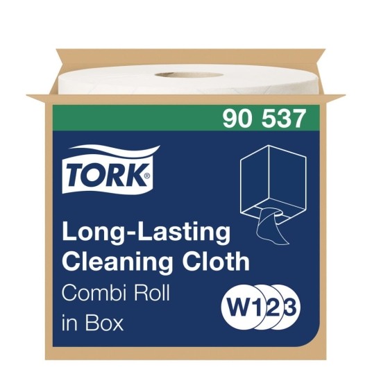 Czyściwo włókninowe Tork 90537 - Centerfeed maxi - białe - 114 m - 1 rolka - system W1/W2/W3 -zdjęcie numer 1