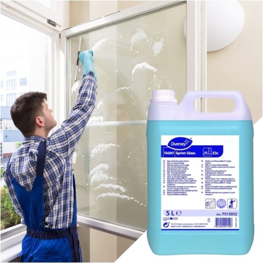 Diversey Taski Jontec Sprint Glass - do okien i szkła - 5 l -zdjęcie numer 2