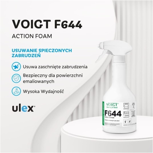 F 644 - tłuste zabrudzenia i przypalenia - aktywna piana - 0,6 l -zdjęcie numer 2
