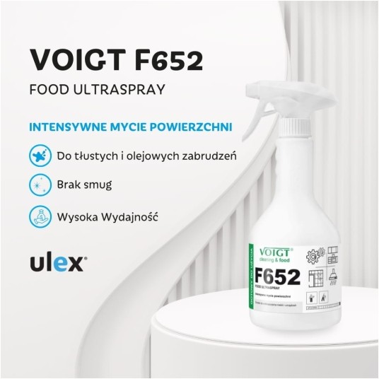 F 652 Food Ultraspray - Intensywne mycie powierzchni - odtłuszczacz - 600 ml -zdjęcie numer 2