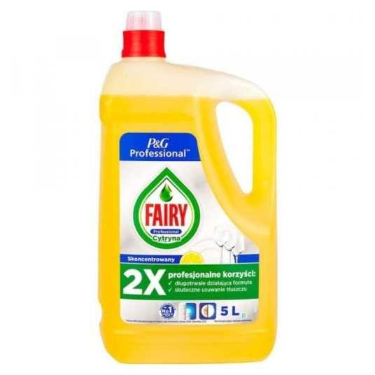 Fairy - płyn do mycia naczyń - cytryna 5 l -zdjęcie numer 1