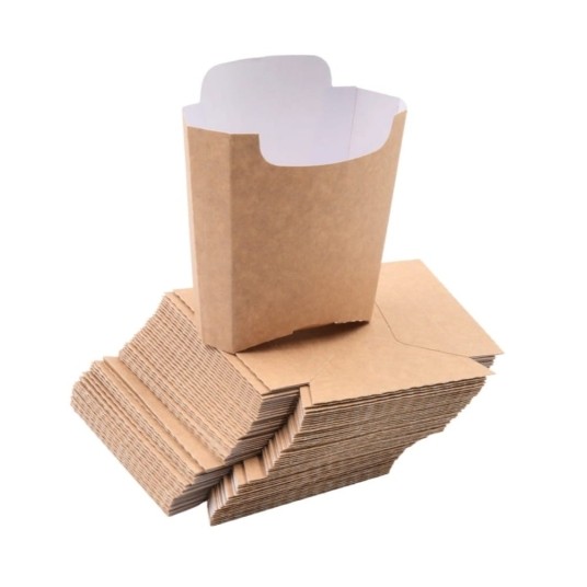 Kartonik na frytki - kraft - 200 g - 50 szt. -zdjęcie numer 3