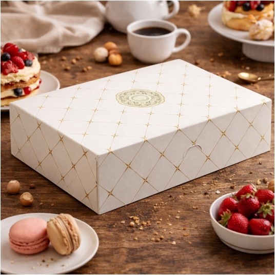 Kartonik na pączki - rozeta - 31 x 22 x 8 cm - 15 szt. -zdjęcie numer 2