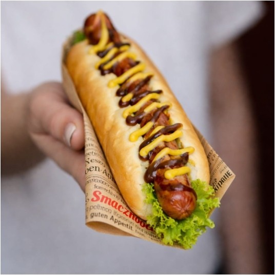 Koperta hot-dog 21,5 x 8,5 cm - kraft - 200 szt. -zdjęcie numer 2