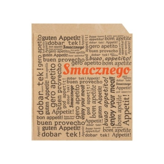 Koperta na burgera 12,5 x 14 cm - kraft - 200 szt. -zdjęcie numer 1