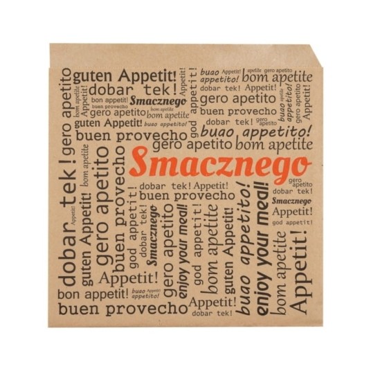 Koperta na burgera 17,5 x 17 cm - kraft - 200 szt. -zdjęcie numer 1