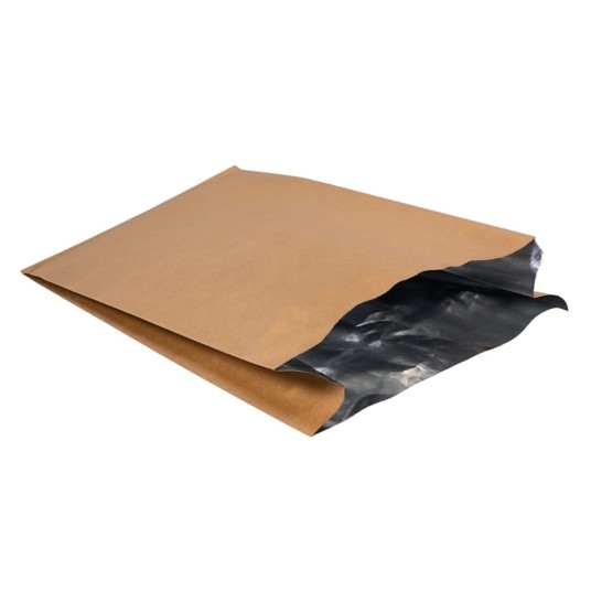 Koperta na kurczaka z aluminium 18 x 6,5 x 33 cm - brązowa - 1000 szt. -zdjęcie numer 1
