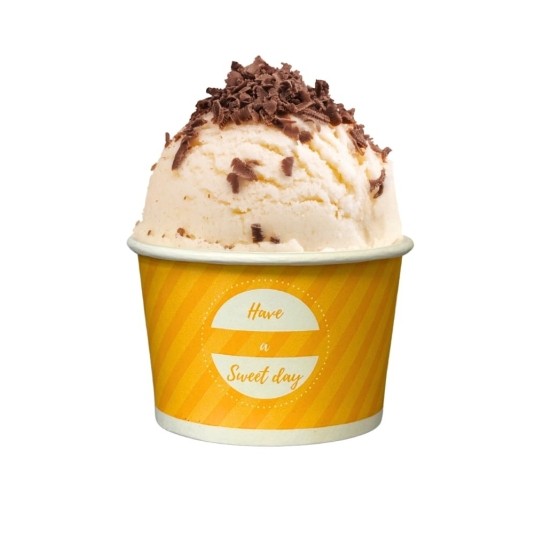 Kubeczki papierowe na lody - bez plastiku - mix kolorów - 130 ml - 40 szt. -zdjęcie numer 2