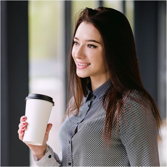 Kubek papierowy 0% plastiku - biały - 400 ml - 50 szt. -zdjęcie numer 2
