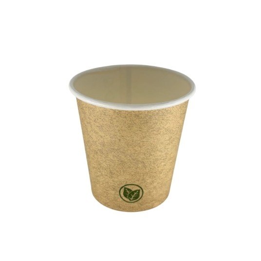 Kubek papierowy 0% plastiku - kraft - 100 ml - 50 szt. -zdjęcie numer 3