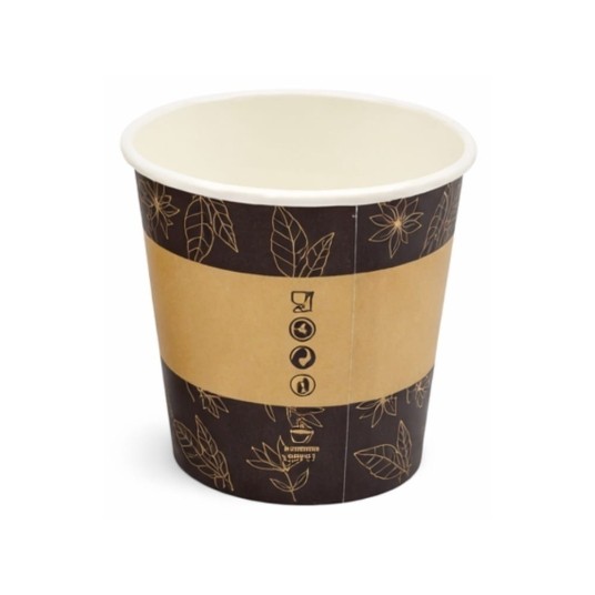 Kubek papierowy 0% plastiku - z nadrukiem - 100 ml - 50 szt. -zdjęcie numer 2