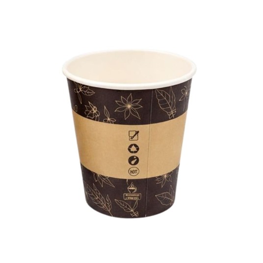 Kubek papierowy 0% plastiku - z nadrukiem - 180 ml - 50 szt. -zdjęcie numer 2