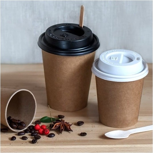 Kubek papierowy kraft 250 ml - 100 szt. -zdjęcie numer 3