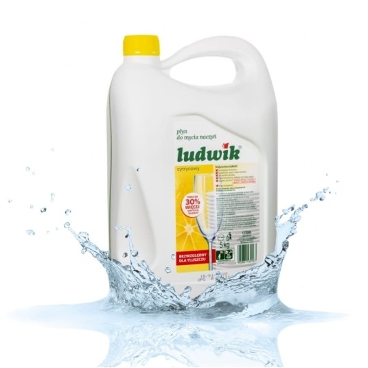 Ludwik - płyn do mycia naczyń - cytryna 5 l -zdjęcie numer 3