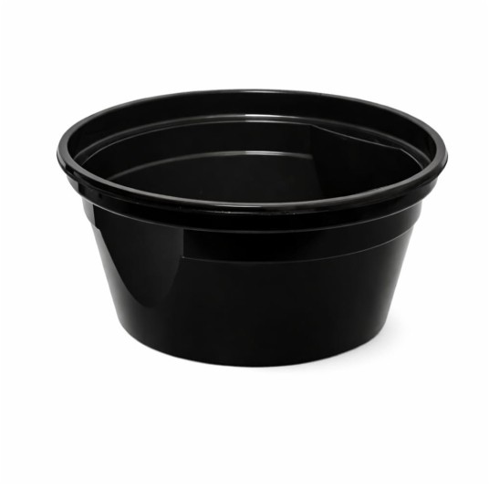 Miska na zupę - czarna z uchwytami EASY HANDLE - 570 ml - 50 szt. -zdjęcie numer 1