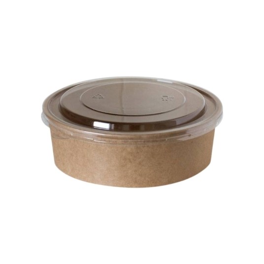 Miski papierowe - kraft - 750 ml - 50 szt. -zdjęcie numer 4
