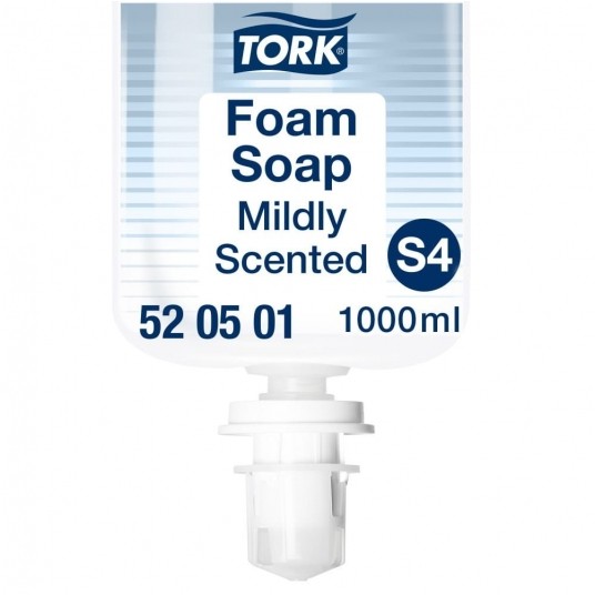 Mydło w pianie Tork 520501 - delikatne - system S4 - 1000 ml -zdjęcie numer 1