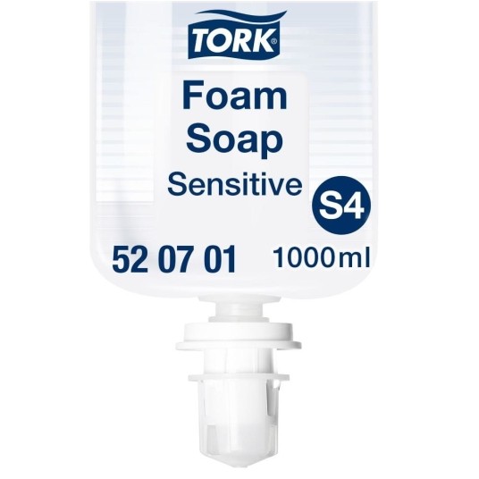 Mydło w pianie Tork 520701 - ekstra delikatne - system S4 - 1000 ml -zdjęcie numer 1