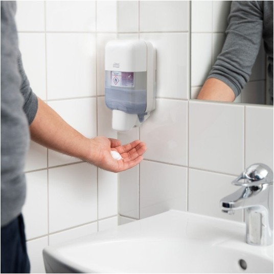 Mydło w pianie Tork 525502 - delikatne - system S5 - 525 ml -zdjęcie numer 3