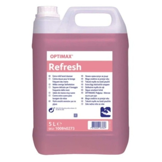 Mydło w płynie Optimax Refresh - delikatne - 5 l -zdjęcie numer 1