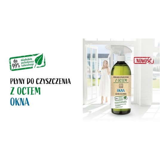 Naturalny płyn do czyszczenia z octem - Szyby - 750 ml -zdjęcie numer 2