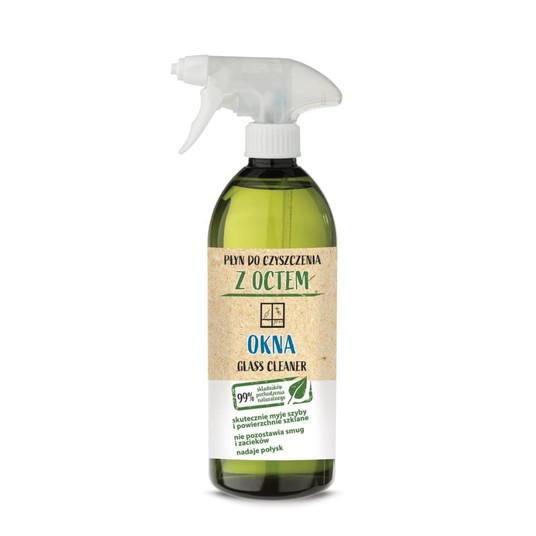 Naturalny płyn do czyszczenia z octem - Szyby - 750 ml -zdjęcie numer 1