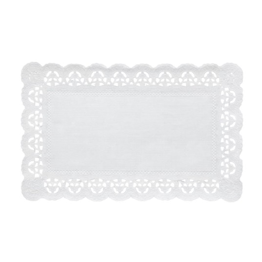 Ozdobne ażurowe podkładki - 24 x 15 cm - 100 szt. -zdjęcie numer 1