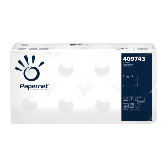 Papier toaletowy Papernet 409743 - 3 warstwy - 27,7 m - 8 rolek - T4 -zdjęcie numer 1